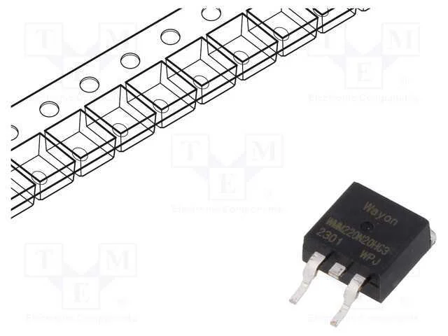 Trans&iacute;stor: N-MOSFET, unipolar, TO263