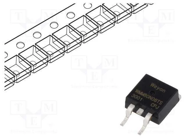 Transístor: N-Mosfet; Unipolar; To263