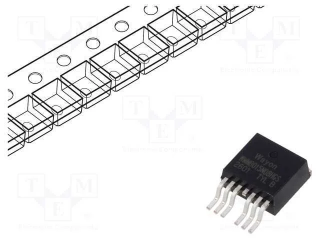 Transístor: N-Mosfet; Unipolar; To263-7