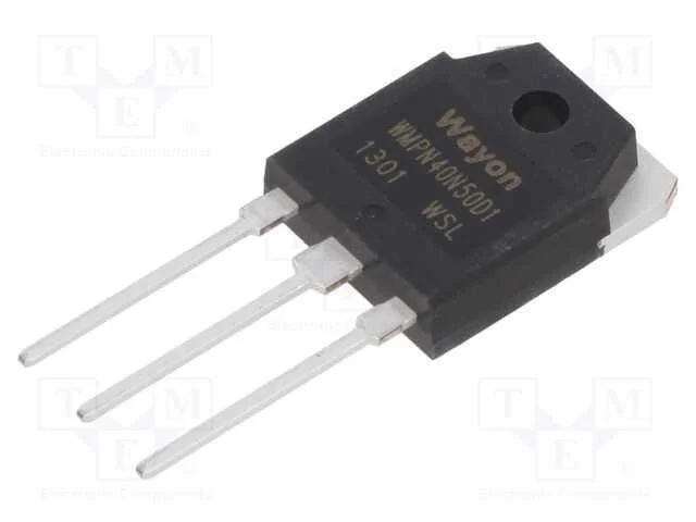 Transístor: N-MOSFET, WMOS D1, unipolar, 500V, 4.