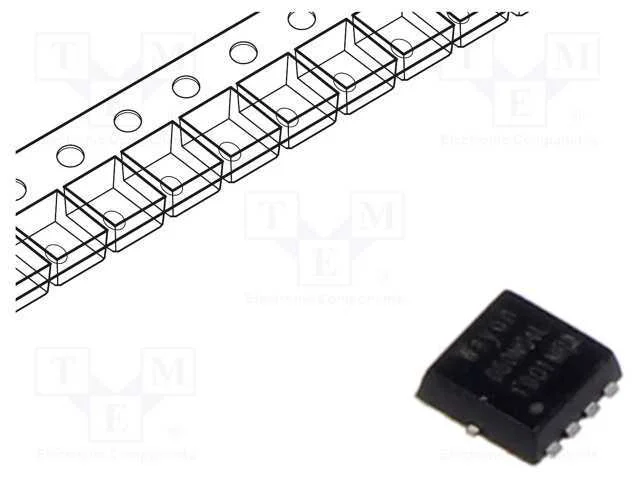 Transístor: N-MOSFET, unipolar, PDFN3030-8