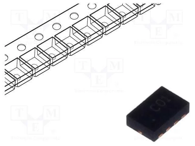 Transístor: N/P-Mosfet; Unipolar; Par Complementar; 30/-30v; 1,5w