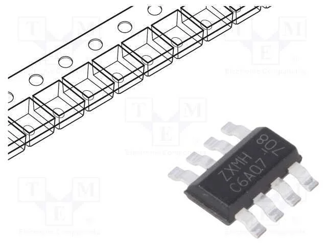 Transístor: N/P-Mosfet X2; Unipolar; 60/-60v; 1,4/-1,2a; 1,3w