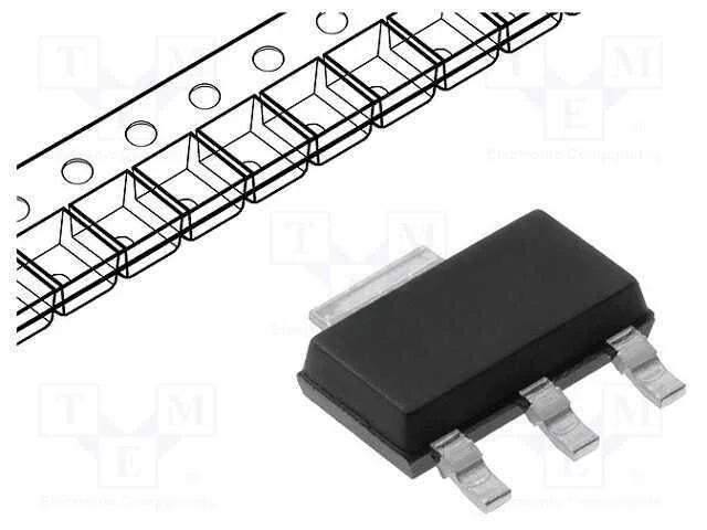 Transístor: N-Mosfet; Unipolar; 70v; 3a; 2w; Sot223