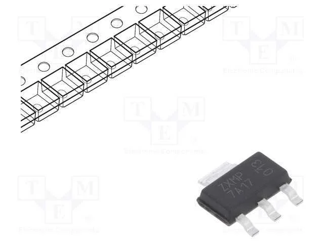 Transístor: P-Mosfet; Unipolar; -70v; -2,6a; Idm: -9,6a; 2w; Sot223