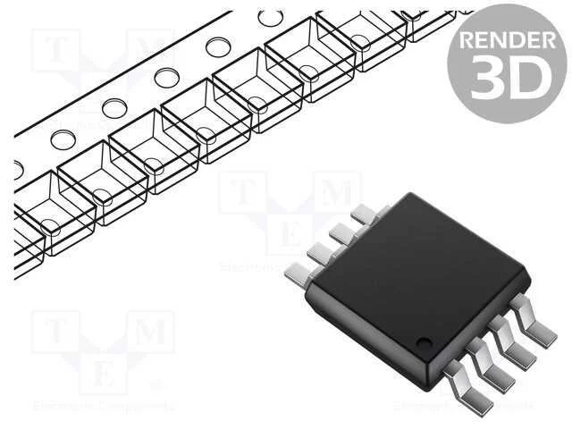 IC: memória EEPROM, 1kbEEPROM, I2C, 128x8bit, 4,5.