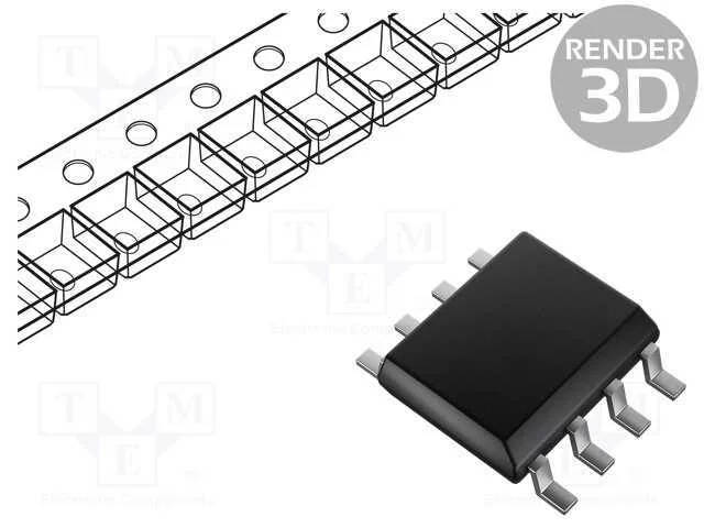 IC: memória EEPROM, 2kbEEPROM, I2C, 256x8bit, 4,5.