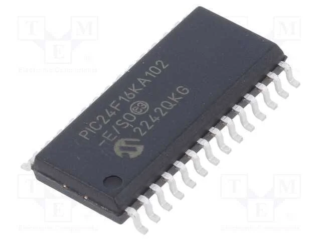IC: microcontrolador PIC, 16kB, 32MHz, I2C,IrDA,P.