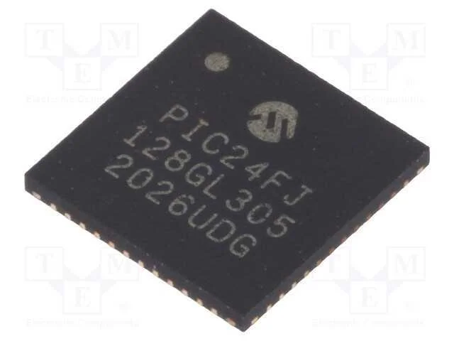 Ic: Microcontrolador Pic; 128kb; 32mhz; Smd; Uqfn48; Pic24; 8kbsram