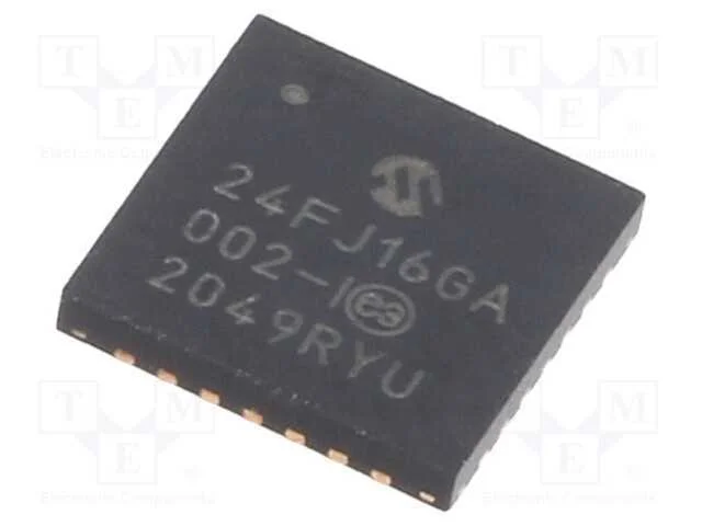 Ic: Microcontrolador Pic; 16kb; 32mhz; 2÷3,6vdc; Smd; Qfn28; Pic24