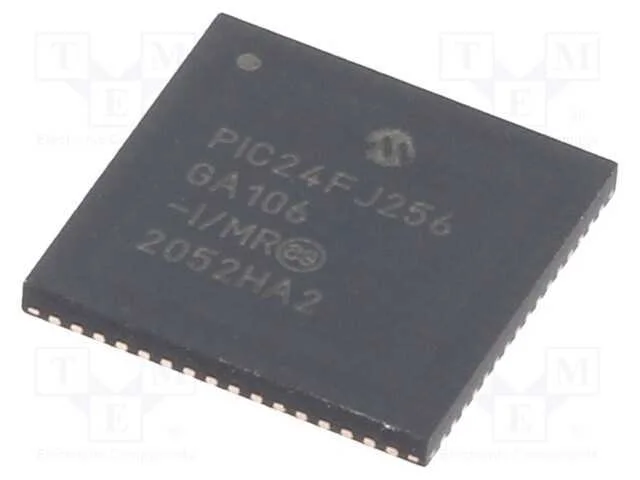 Ic: Microcontrolador Pic; 256kb; 32mhz; Smd; Qfn64; Pic24; 16kbsram