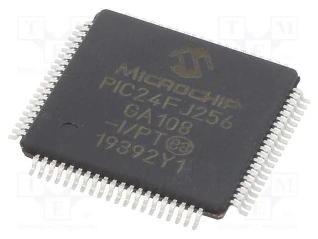 Ic: Microcontrolador Pic; 256kb; 32mhz; Smd; Tqfp80; Pic24