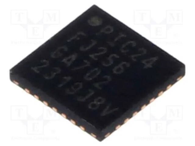 Ic: Microcontrolador Pic; 256kb; 32mhz; Smd; Uqfn28; Pic24