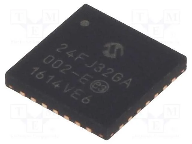 Ic: Microcontrolador Pic; 32kb; 32mhz; Smd; Qfn28; Pic24; 8kbsram