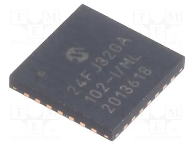 Ic: Microcontrolador Pic; 32kb; 32mhz; Smd; Qfn28; Pic24; 8kbsram