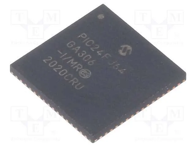 Ic: Microcontrolador Pic; 64kb; 32mhz; Smd; Qfn64; Pic24; 8kbsram