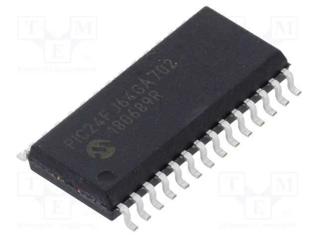 IC: microcontrolador PIC, 64kB, I2C x2,I2S x3,SPI.