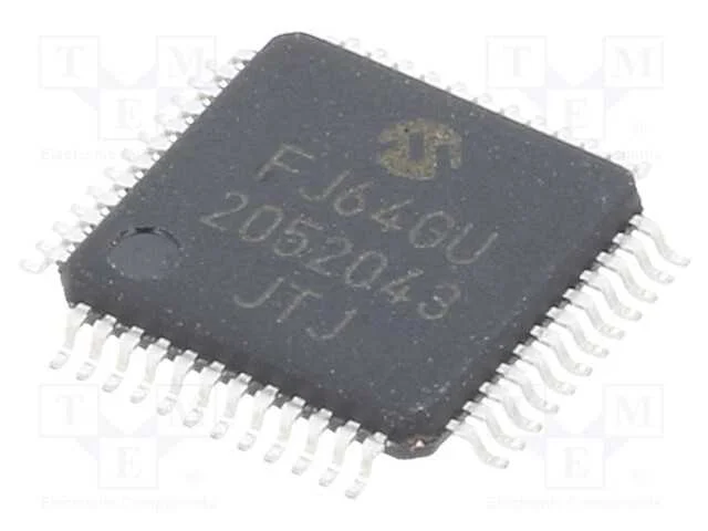 Ic: Microcontrolador Pic; 64kb; 2÷3,6vdc; Smd; Tqfp48; Pic24