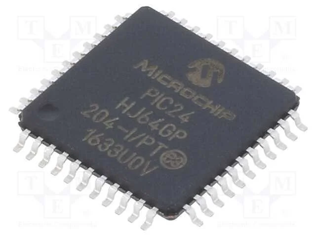 IC: microcontrolador PIC, 64kB, SMD, TQFP44, PIC2.