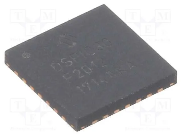 Ic: Microcontrolador Dspic; 12kb; 1kbsram; Qfn28; 2,5&divide;5,5vdc