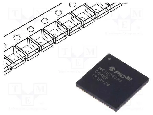 Ic: Microcontrolador Pic; 1024kb; 2,2÷3,6vdc; Smd; Qfn64; Pic32