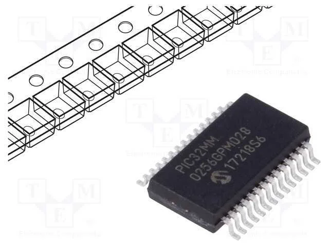 Ic: Microcontrolador Pic; 256kb; 2÷3,6vdc; Smd; Ssop28; Pic32