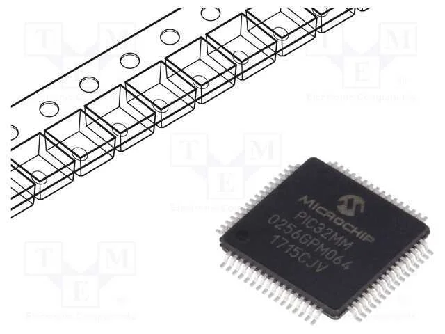 Ic: Microcontrolador Pic; 256kb; 2÷3,6vdc; Smd; Tqfp64; Pic32