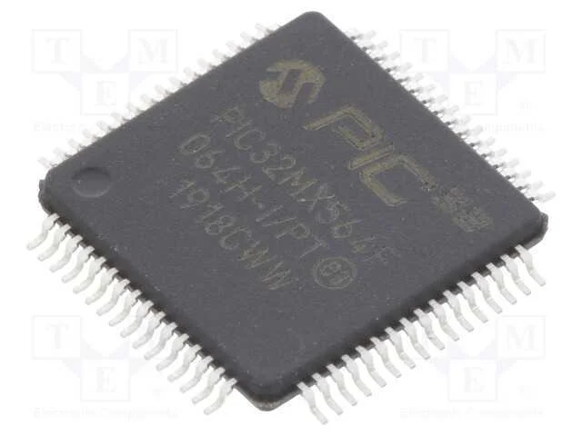 Ic: Microcontrolador Pic; 64kb; 2,3÷3,6vdc; Smd; Tqfp64; Pic32