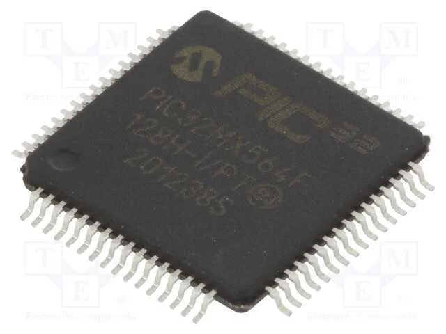 Ic: Microcontrolador Pic; 128kb; 2,3÷3,6vdc; Smd; Tqfp64; Pic32