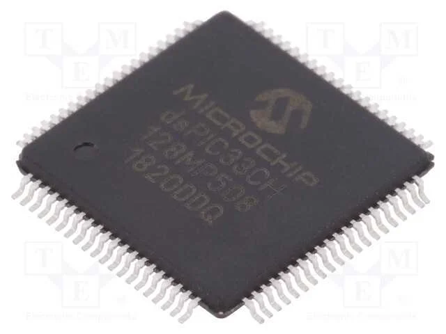 Ic: Microcontrolador Dspic; 128kb; 20kbsram; Tqfp80; 3÷3,6vdc