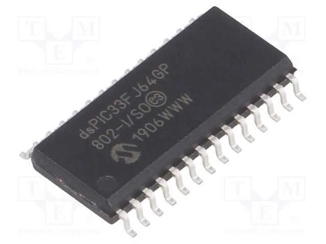 Ic: Microcontrolador Dspic; 64kb; 16kbsram; So28; 3÷3,6vdc; Dspic