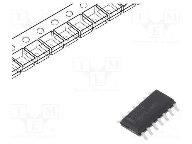 Ic: Digital; Nand; Ch: 4; In: 2; Smd; So14; 4,5÷5,5vdc; -40÷85°c; Act