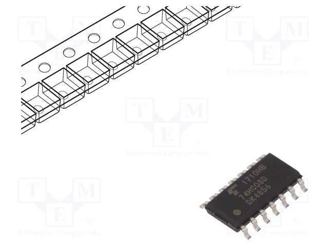Ic: Digital; And; Ch: 4; In: 2; C&sup2;mos; Smd; So14; 2&divide;6vdc; -40&divide;125&deg;c