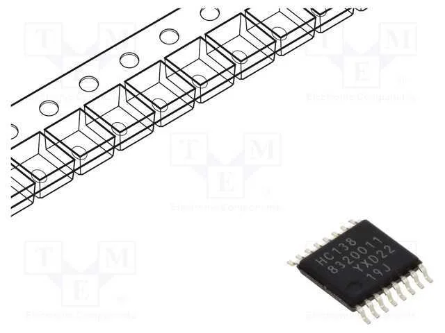 Ic: Digital; 3 To 8 Line,Descodificador,Demultiplexor; Cmos; Smd
