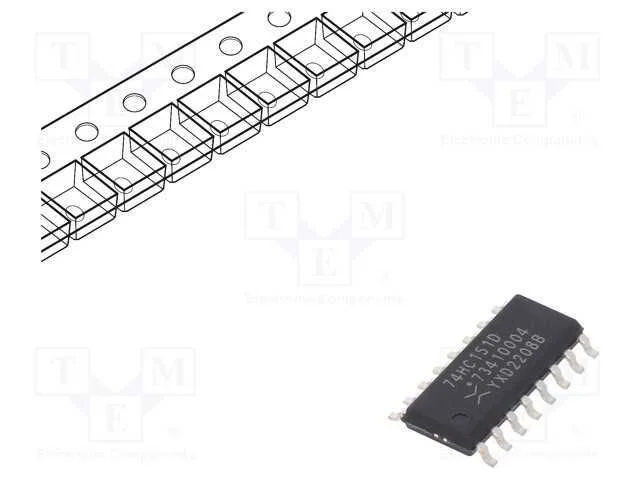 Ic: Digital; Multiplexor; Ch: 1; In: 12; Cmos; Smd; So16; 2&divide;6vdc; Hc