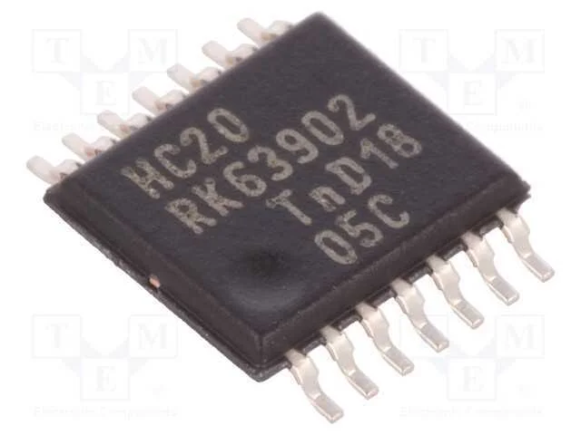 Ic: Digital; Nand; Ch: 2; In: 4; Cmos; Smd; Tssop14; Tubo; Hc