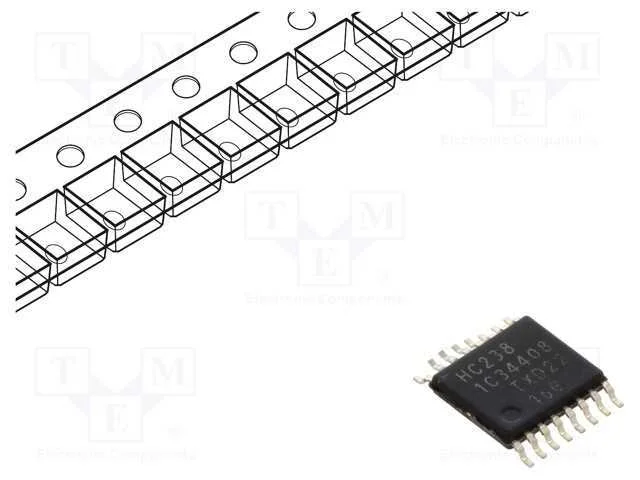 Ic: Digital; 3 To 8 Line,Descodificador,Demultiplexor; Cmos; Smd