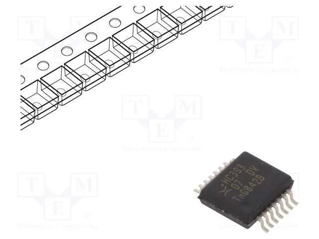 Ic: Digital; 4bit,Contador Bin&aacute;rio; Ch: 2; Cmos; Smd; Ssop14; Hc