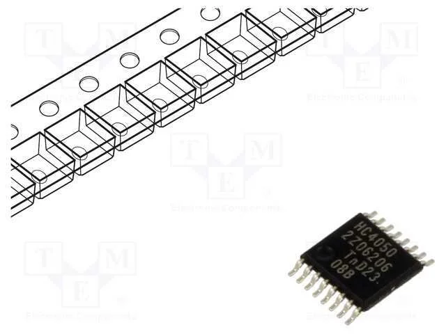 Ic: Digital; Amort.,N&atilde;o Invert&iacute;vel; Ch: 6; Cmos; Smd; Tssop16; Hc