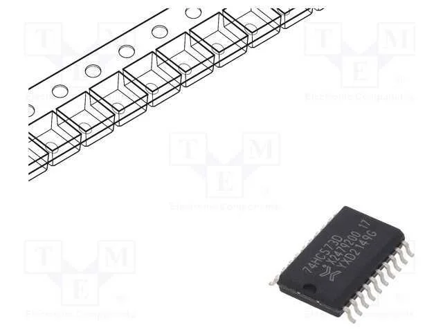 Ic: Digital; Fecho D; Ch: 8; In: 1; Cmos; 2&divide;6vdc; Smd; So20; -40&divide;125&deg;c