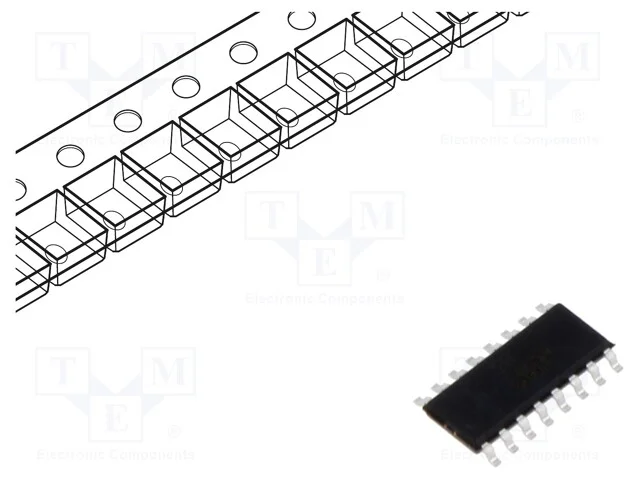 Ic: Digital; Ch: 4; Cmos; Smd; So16; 2&divide;6vdc; Hc; -40&divide;150&deg;c; Rolo,Fita