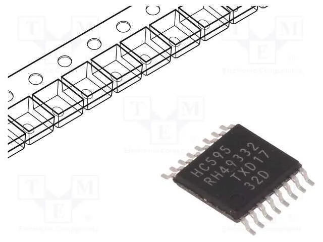 Ic: Digital; 8bit,Registo de Deslocamento,Trinco; Cmos; Smd; Hc