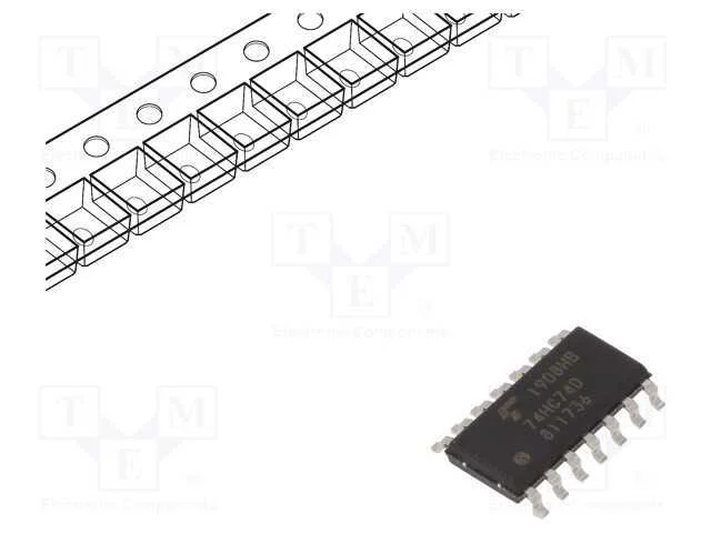 Ic: Digital; Multivibr.Biest&aacute;vel D; Ch: 2; Hc; Smd; So14; Rolo,Fita