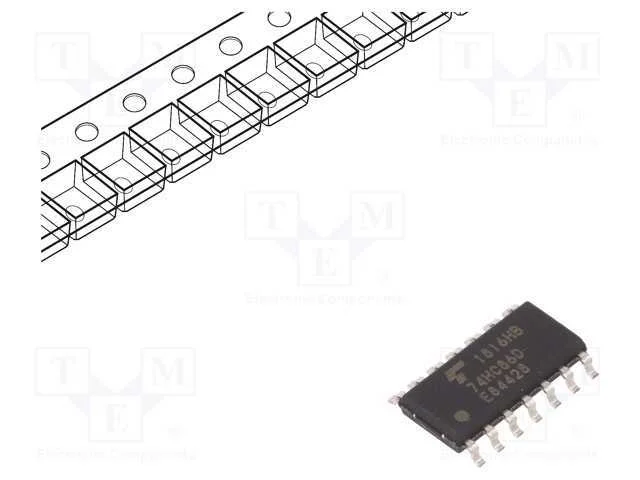 Ic: Digital; Xor; Ch: 4; In: 2; C&sup2;mos; Smd; So14; 2&divide;6vdc; -40&divide;125&deg;c
