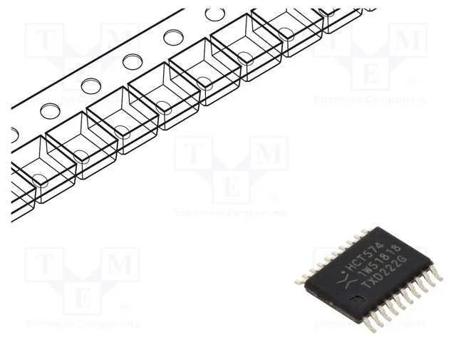 Ic: Digital; Multivibr.Biest&aacute;vel D; Ch: 8; Cmos,Ttl; Smd; Tssop20