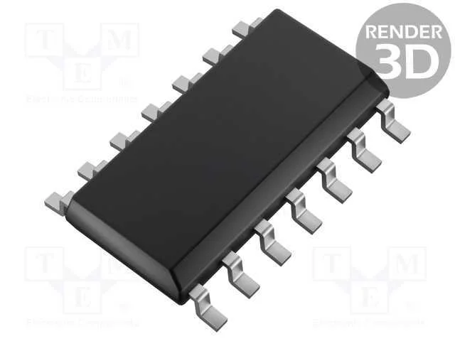 Ic: Digital; Not; Ch: 6; Cmos; Smd; So14; 2&divide;6vdc; -40&divide;125&deg;c; Rolo,Fita