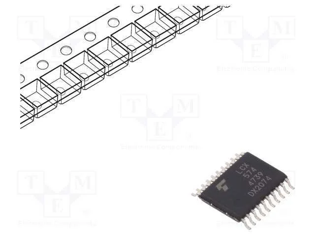 Ic: Digital; Multivibr.Biest&aacute;vel D; Ch: 8; Lcx; Smd; Tssop20; 0,65mm
