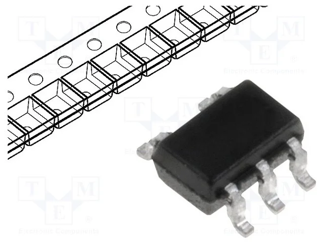 IC: digital, amort.,n&atilde;o invert&iacute;vel, Ch: 1, SMD, S.