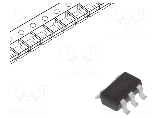 IC: power switch, high-side,USB switch, 0,5A, Ch:.