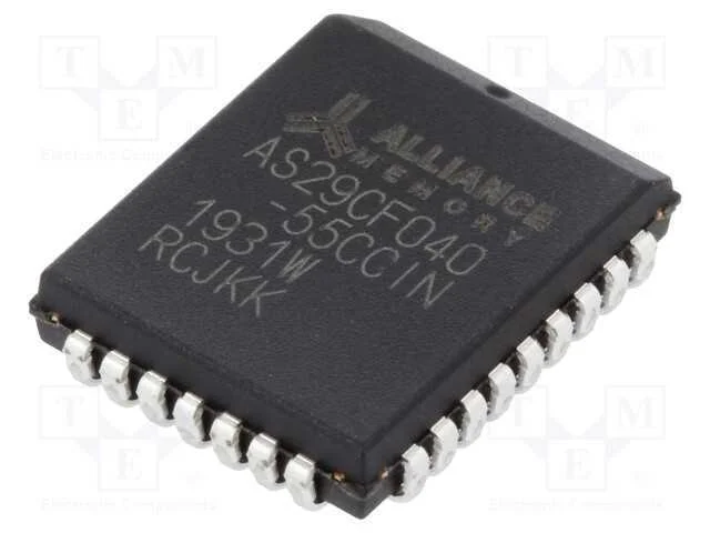 IC: mem&oacute;ria FLASH, 4MbFLASH, 512kx8bit, 55ns, PLC.